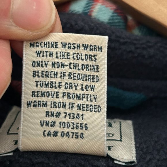 LL Bean Men Fleece Lined Shacket Size L Regular Traditional Fit Plaid Multicolor - Picture 5 of 12